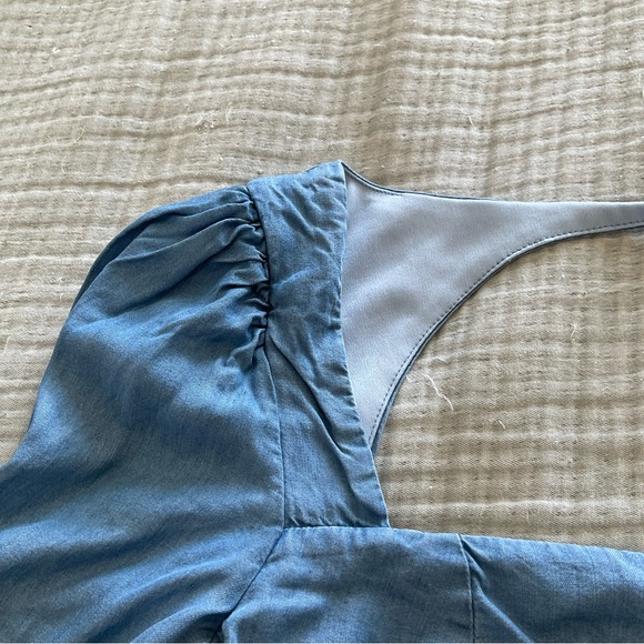 Open Back Chambray Dress - Picture 8 of 8